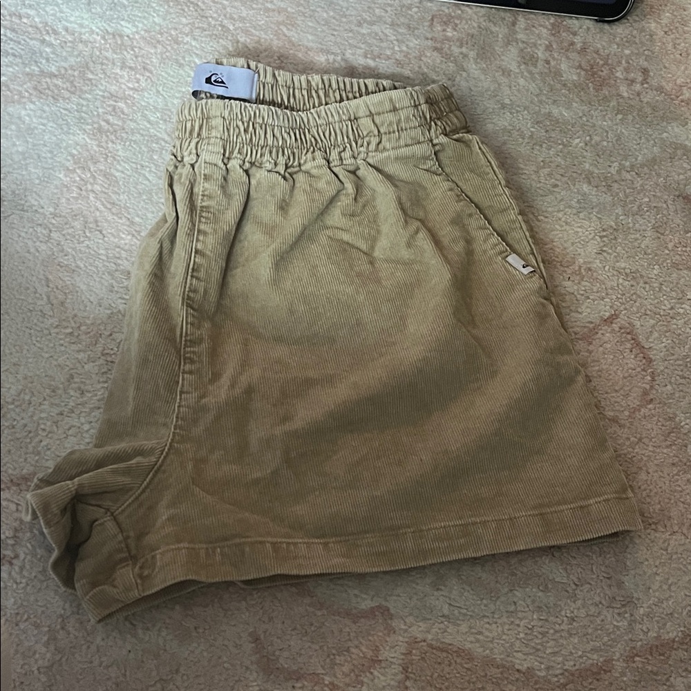 Quiksilver Beige Corduroy Shorts